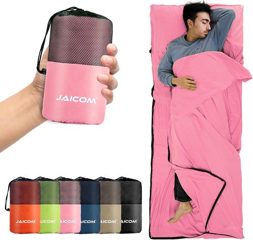 Sleeping bag liner travel - sleeping, liner,