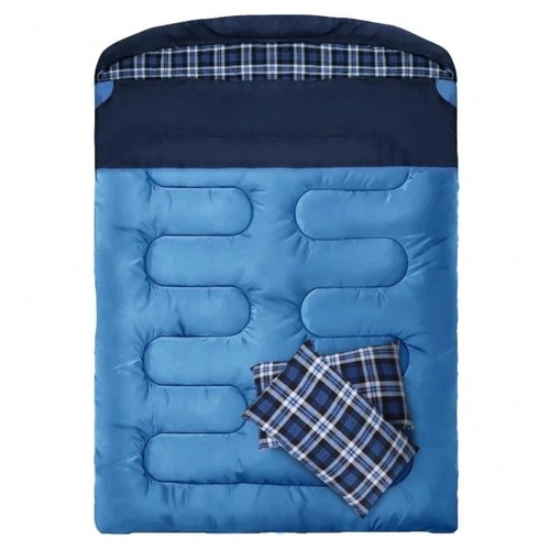New queen double sleeping bag - new,