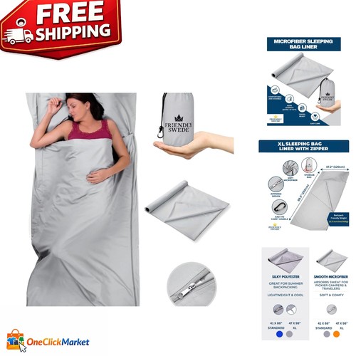Microfiber sleeping bag - bag, liner