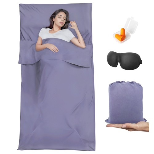 Sleeping bag liner travel - sleeping,
