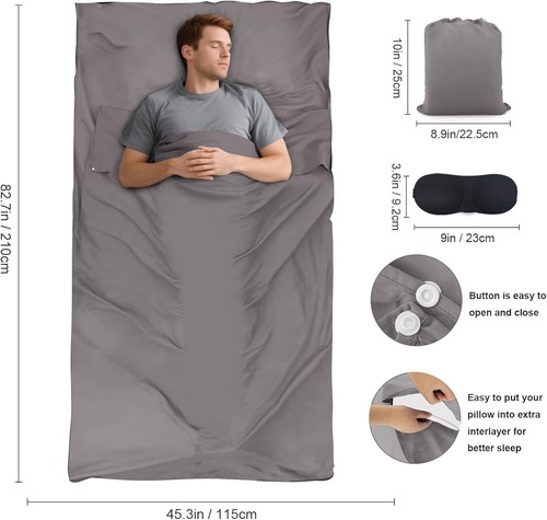 Sleeping bag liner travel - bag, liner,travel