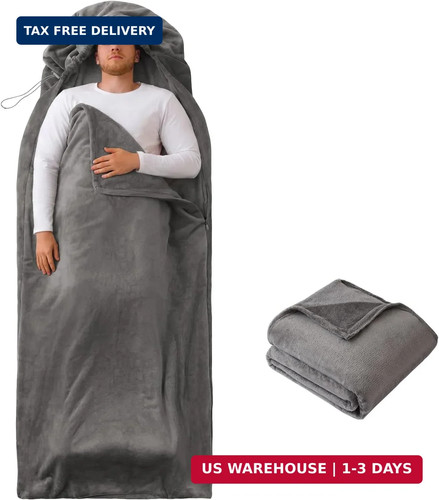 Flannel sleeping bag - sleeping,