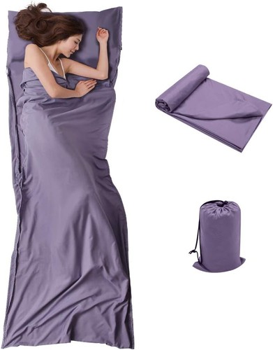 Sleeping bag liner travel - sleeping,